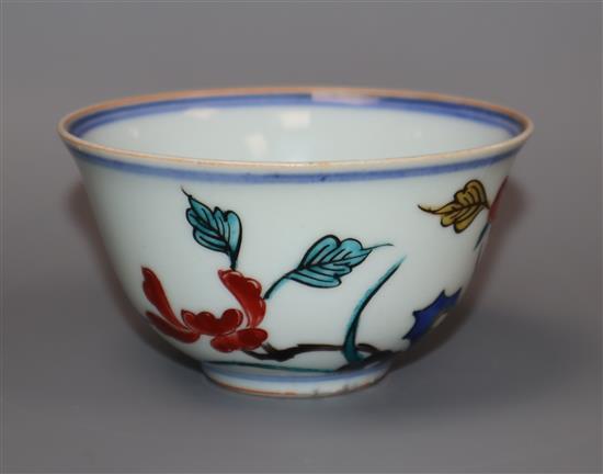 A Chinese wucai bowl, Chenghua mark diameter 9cm